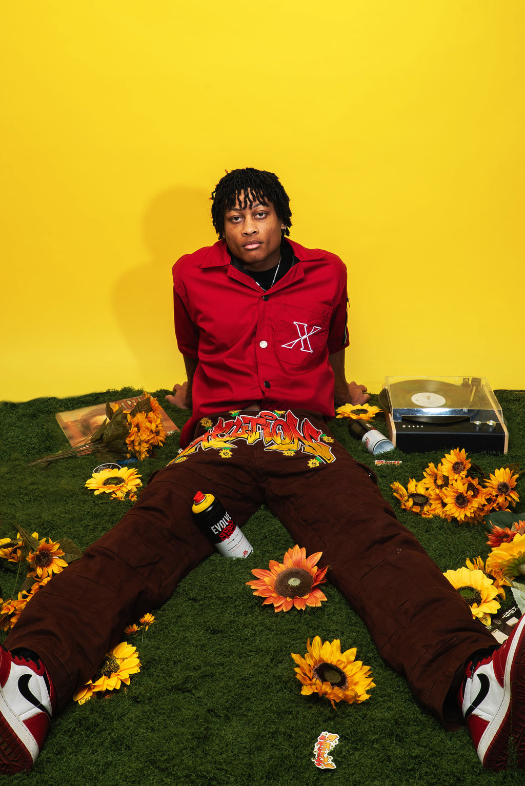 Brick wall graffiti pants (pre-order)