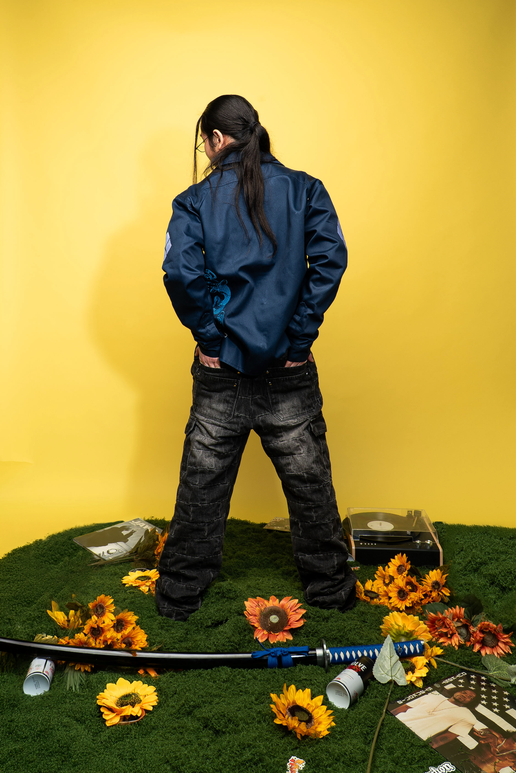 Concrete wall graffiti pants (pre-order)